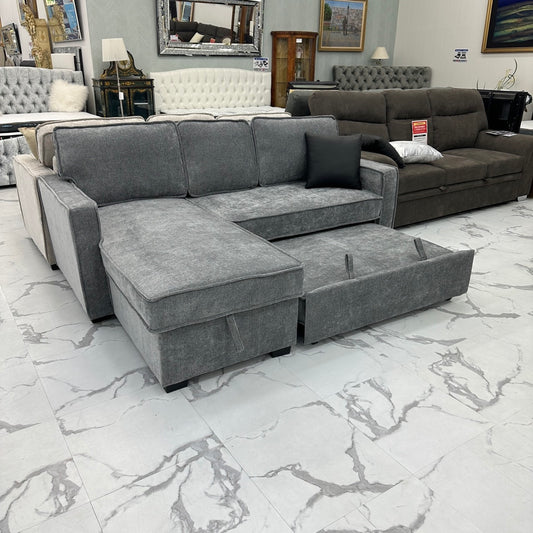 跳ね上げ収納付きソファベッド MoCa モカ