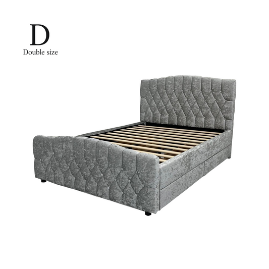 ダブルベッド Standard Bella スタンダード ベラ/ボタンモチーフ