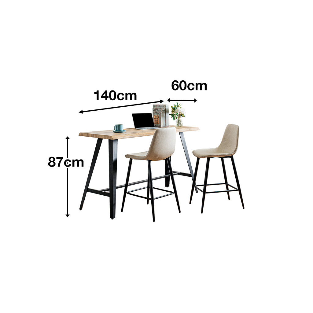 カウンターテーブル Fran フラン、チェア2脚セット