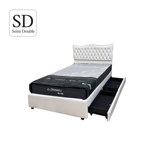 (セット)セミダブルベッド&マットレス( Linda 2リンダ2 ,Dream2)