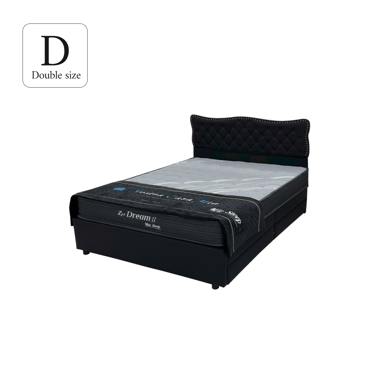 (セット)ダブルベッド&マットレス( Linda2 リンダ2 ,Dream2)