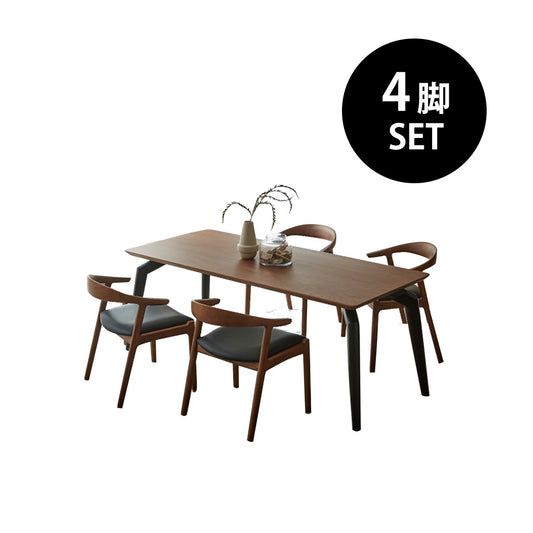 ダイニングテーブル LUCE ルーチェ、チェア LUCE ルーチェ ×4脚セット
