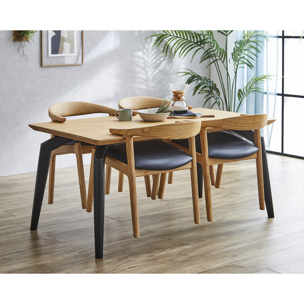 ダイニングテーブル LUCE ルーチェ、チェア LUCE ルーチェ ×4脚セット