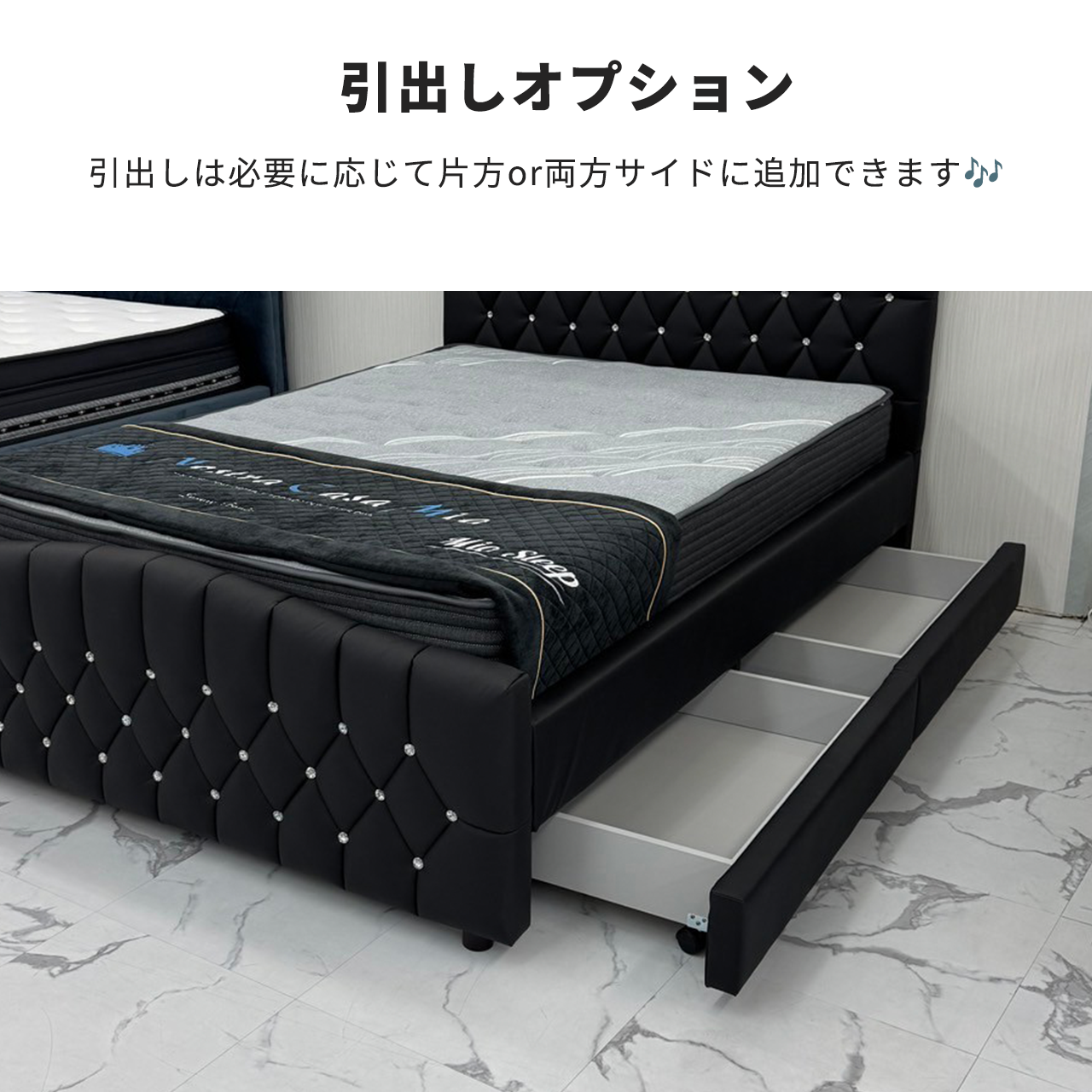 ダブルベッド Standard Bella スタンダード ベラ/ダイアモンドモチーフ