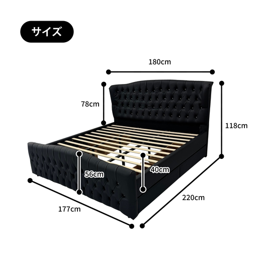 クイーンベッド Luxury Bella ラグジュアリー ベラ