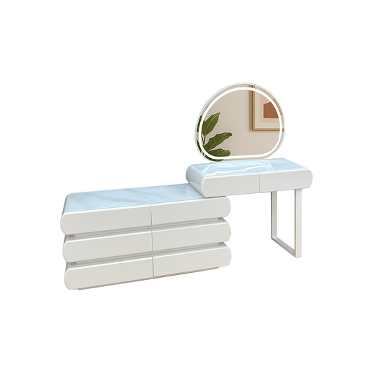 Sophia (ソフィア) 3色切替LED照明付きドレッサー/ミラー&テーブル ※スツール別売