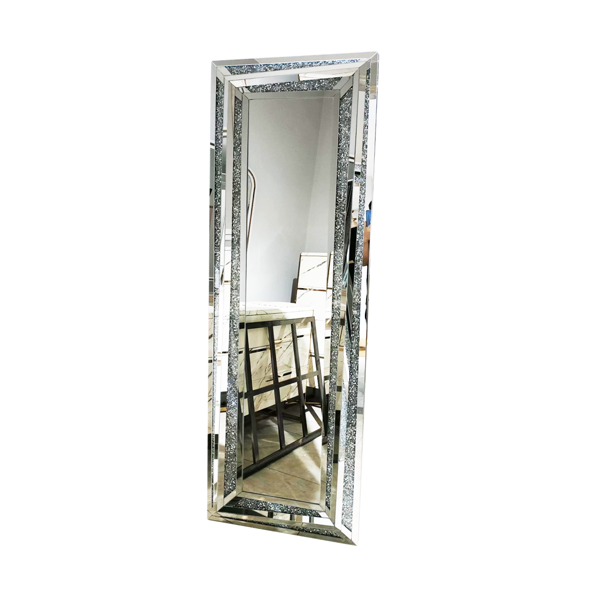 Double Diamond stand mirror