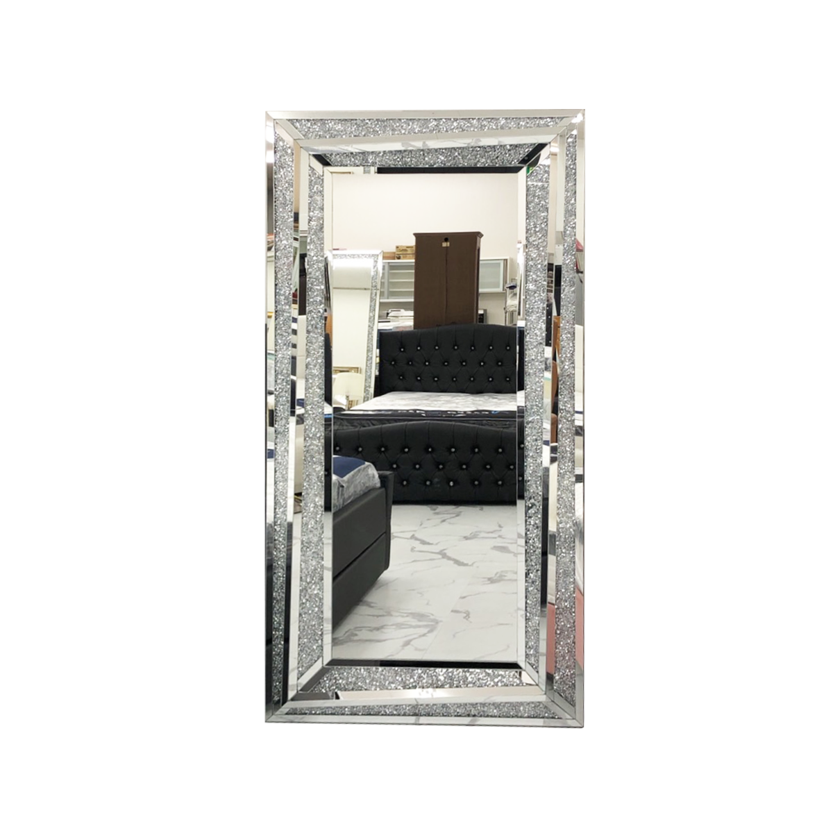 Double Diamond stand mirror