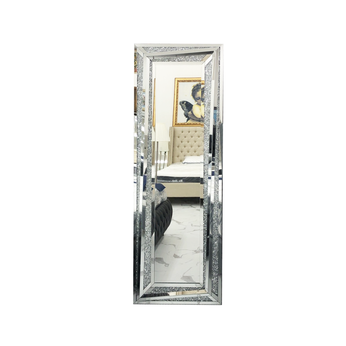Double Diamond stand mirror