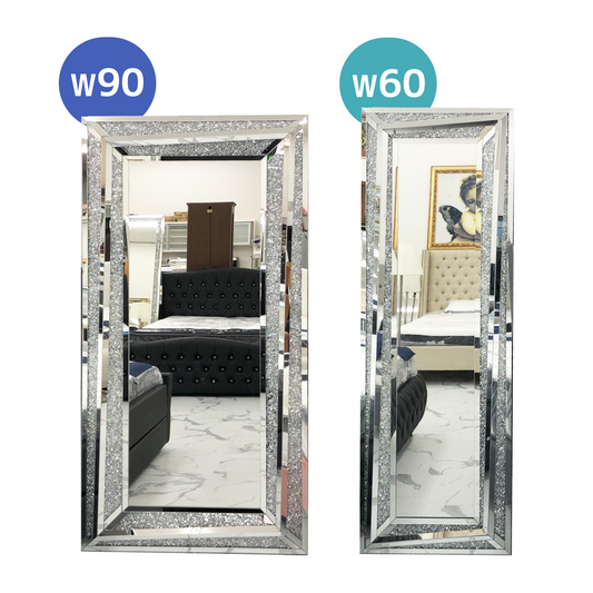 Double Diamond stand mirror