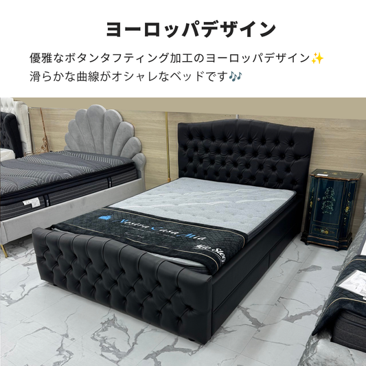 （セット）ダブルベッド&マットレス（ Bella ベラ ,Dream2）