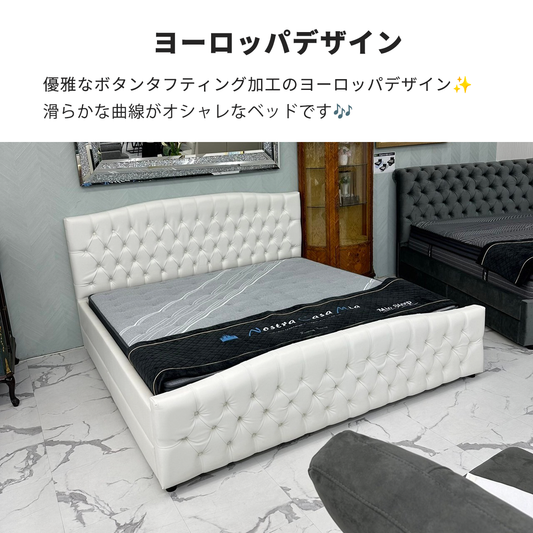 （セット）キングベッド&マットレス（ Bella ベラ ,Dream2）