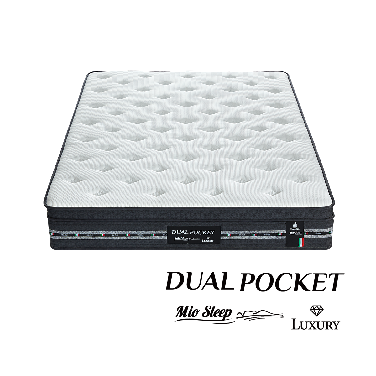 マットレスダブルベッド (dual pocket 2) Dual Pocket Luxury デュアルポケットラグジュアリーマットレス – Casa