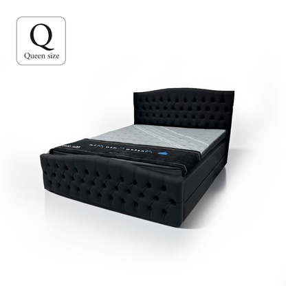 （セット）クイーンベッド&マットレス（ Bella ベラ ,Dream2）