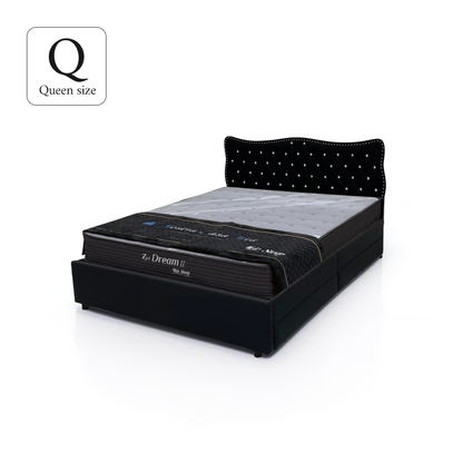 （セット）クイーンベッド&マットレス（ Linda リンダ ,Dream2）