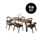 ダイニングテーブル LUCE ルーチェ、チェア LUCE ルーチェ ×６脚セット
