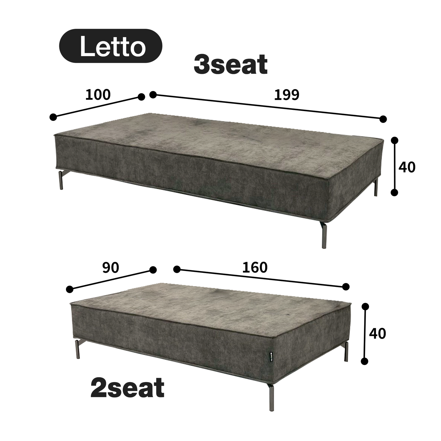 MoCa sofa bed with lift-up storage 