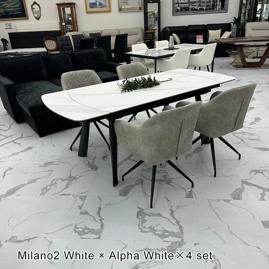 ダイニングテーブル Millano2（ミラノ2）ホワイト