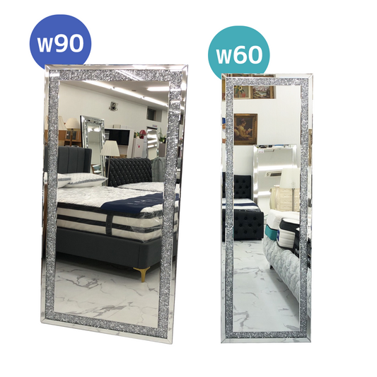 Diamond stand mirror