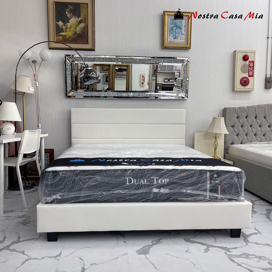 Petit King Bed Frame (White)